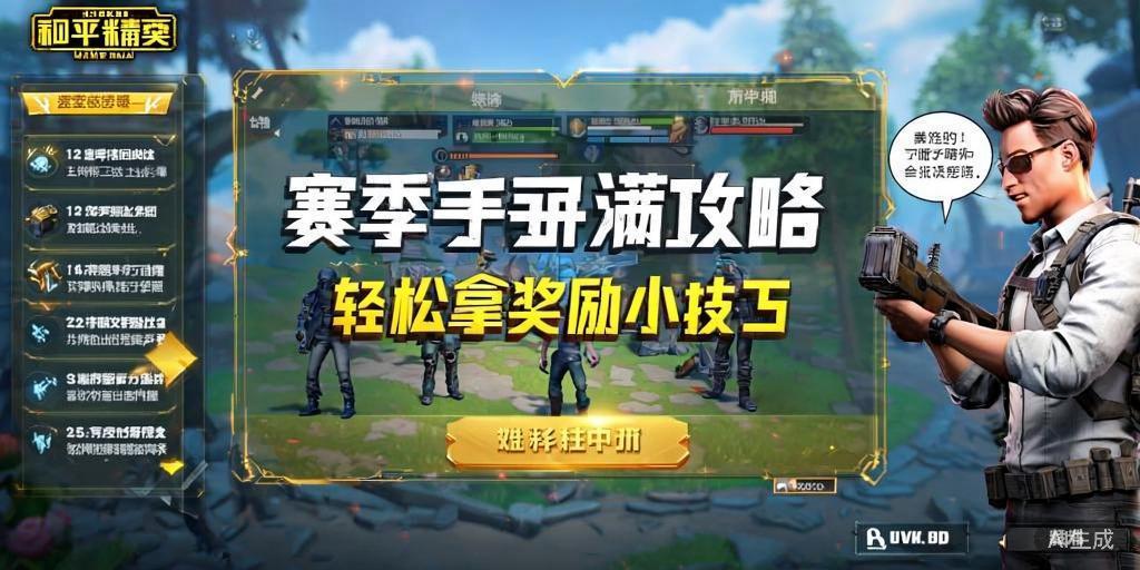 和平精英赛季手册攻略，轻松拿满奖励的小技巧