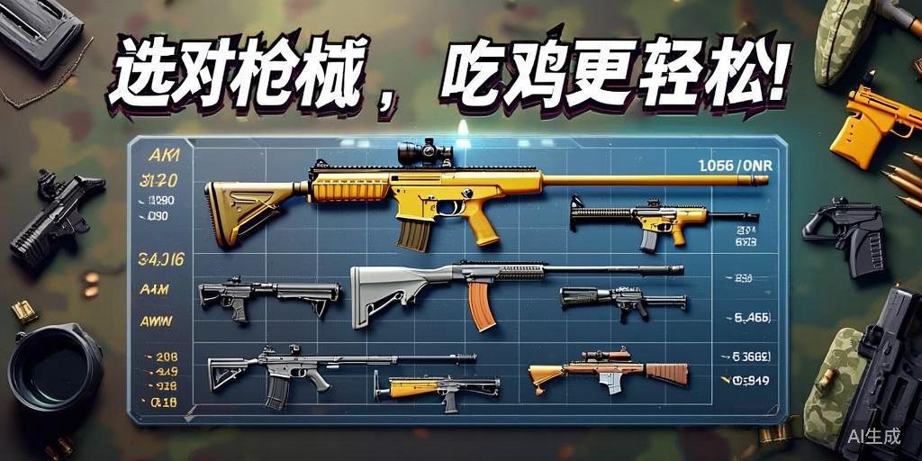 和平精英武器伤害对比，选对qiang械，吃鸡更轻松！