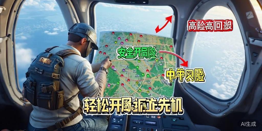 和平精英跳伞点位选择技巧，轻松开局抢占先机